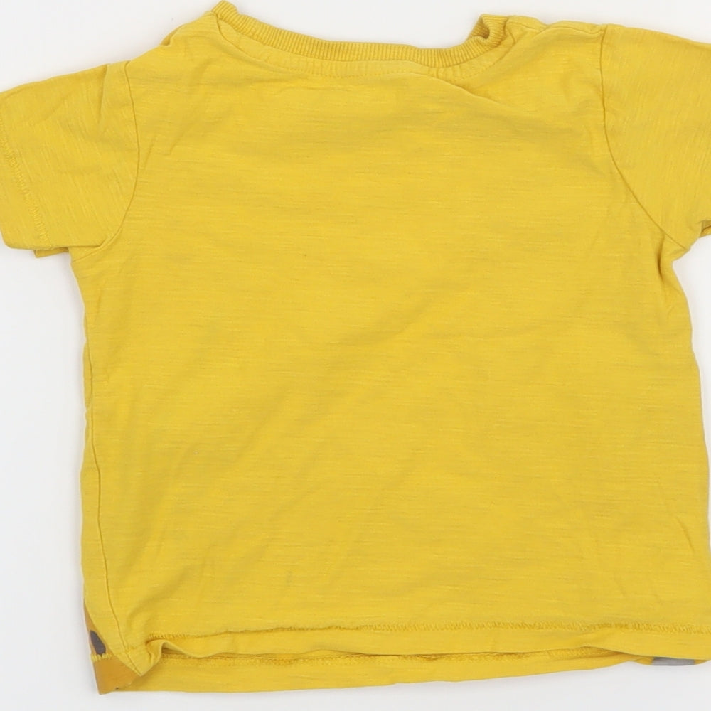Matalan Boys Yellow   Basic T-Shirt Size 12-18 Months