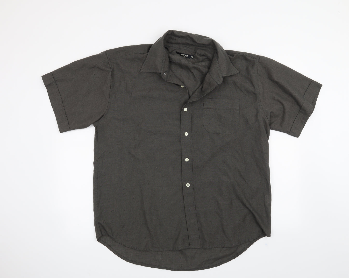 Creed Mens Grey    Button-Up Size XL