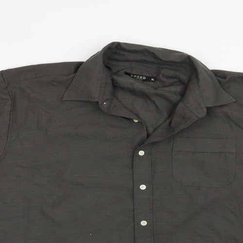 Creed Mens Grey    Button-Up Size XL
