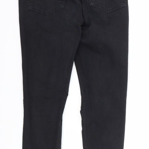 Topshop Womens Black  Denim Skinny Jeans Size 28 L30 in