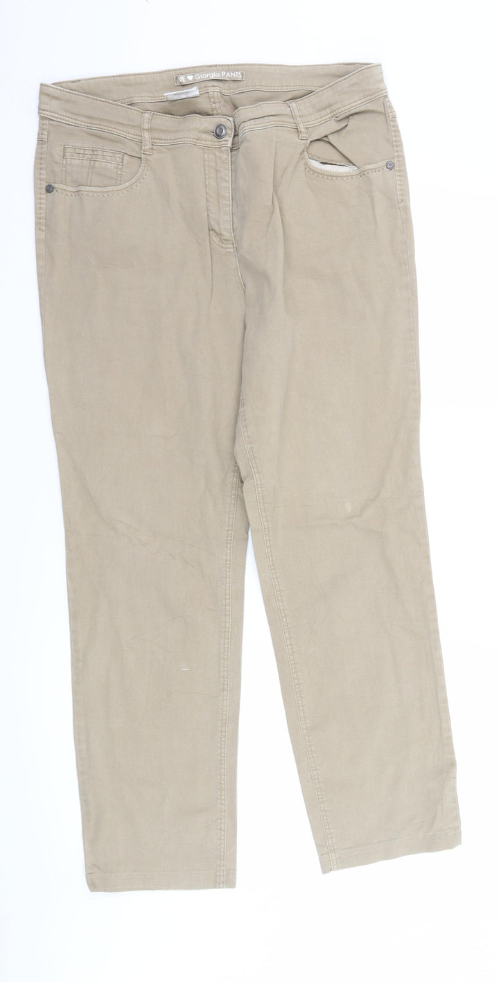 we love georgio pants Womens Brown  Denim Straight Jeans Size 34 in L28 in