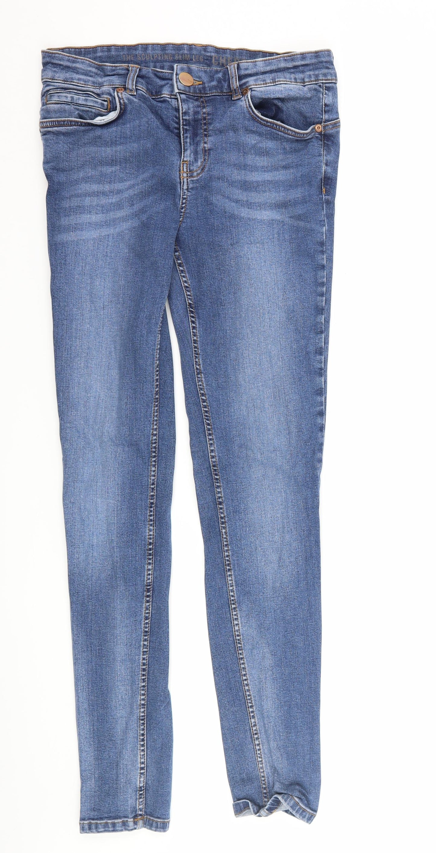Oasis Womens Blue  Denim Skinny Jeans Size 12 L27 in