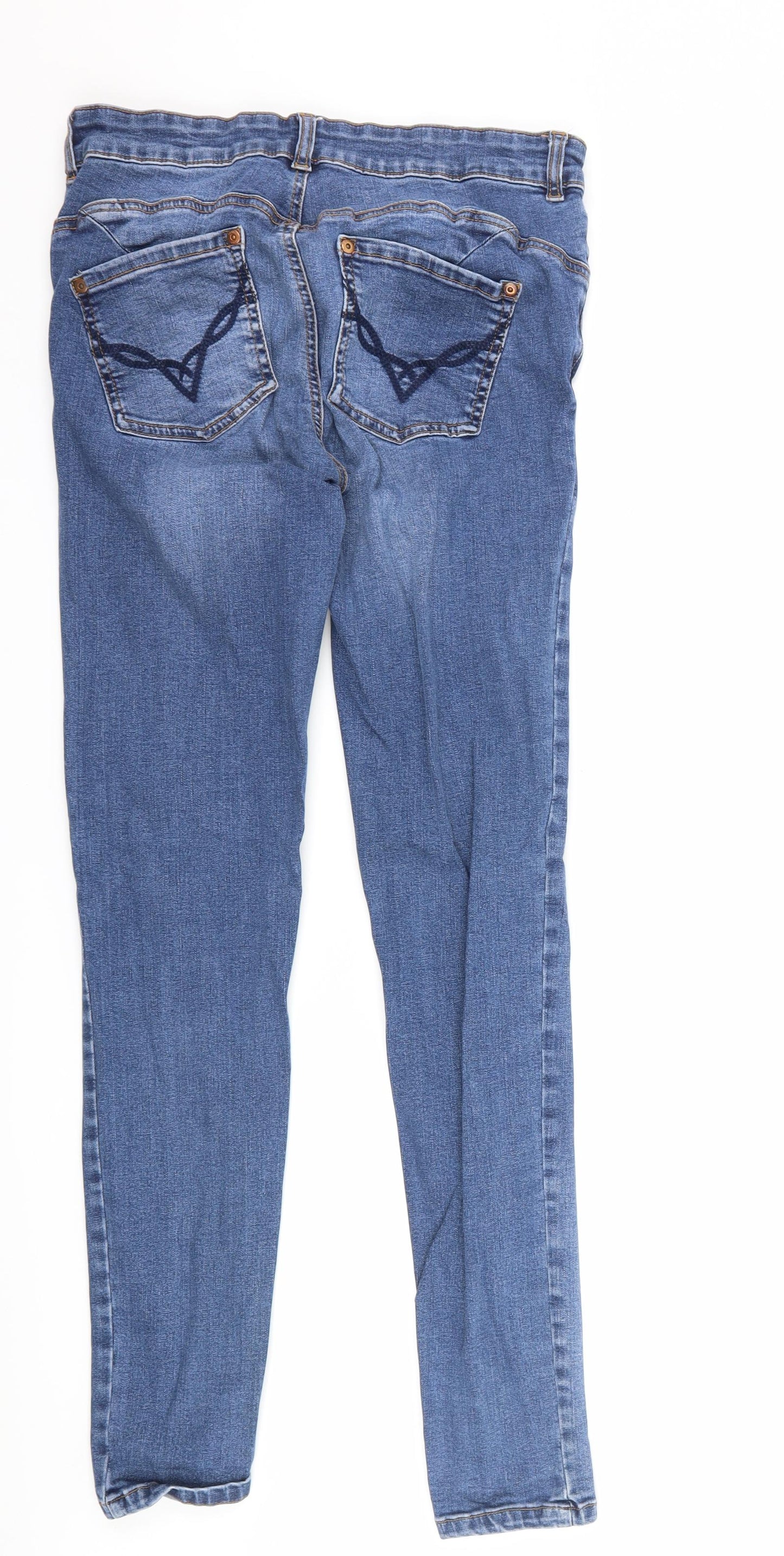 Oasis Womens Blue  Denim Skinny Jeans Size 12 L27 in