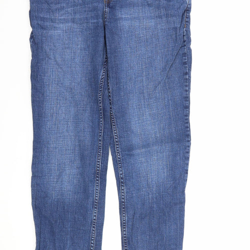 Canada Womens Blue  Denim Straight Jeans Size 10 L28 in