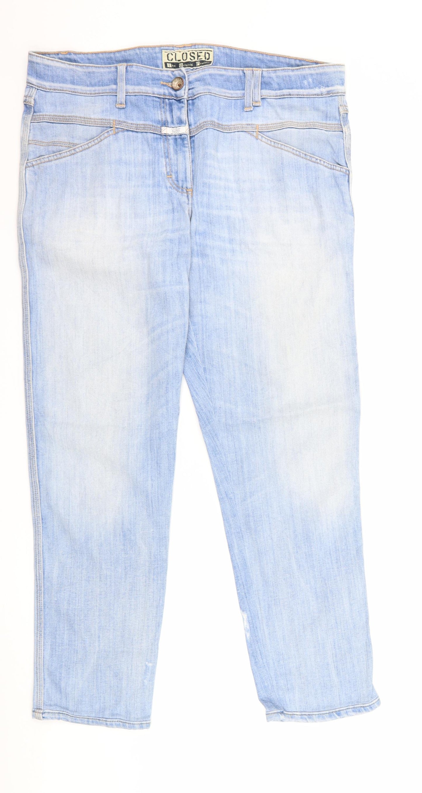 Closed Womens Blue  Denim Straight Jeans Size 34 in L27 in