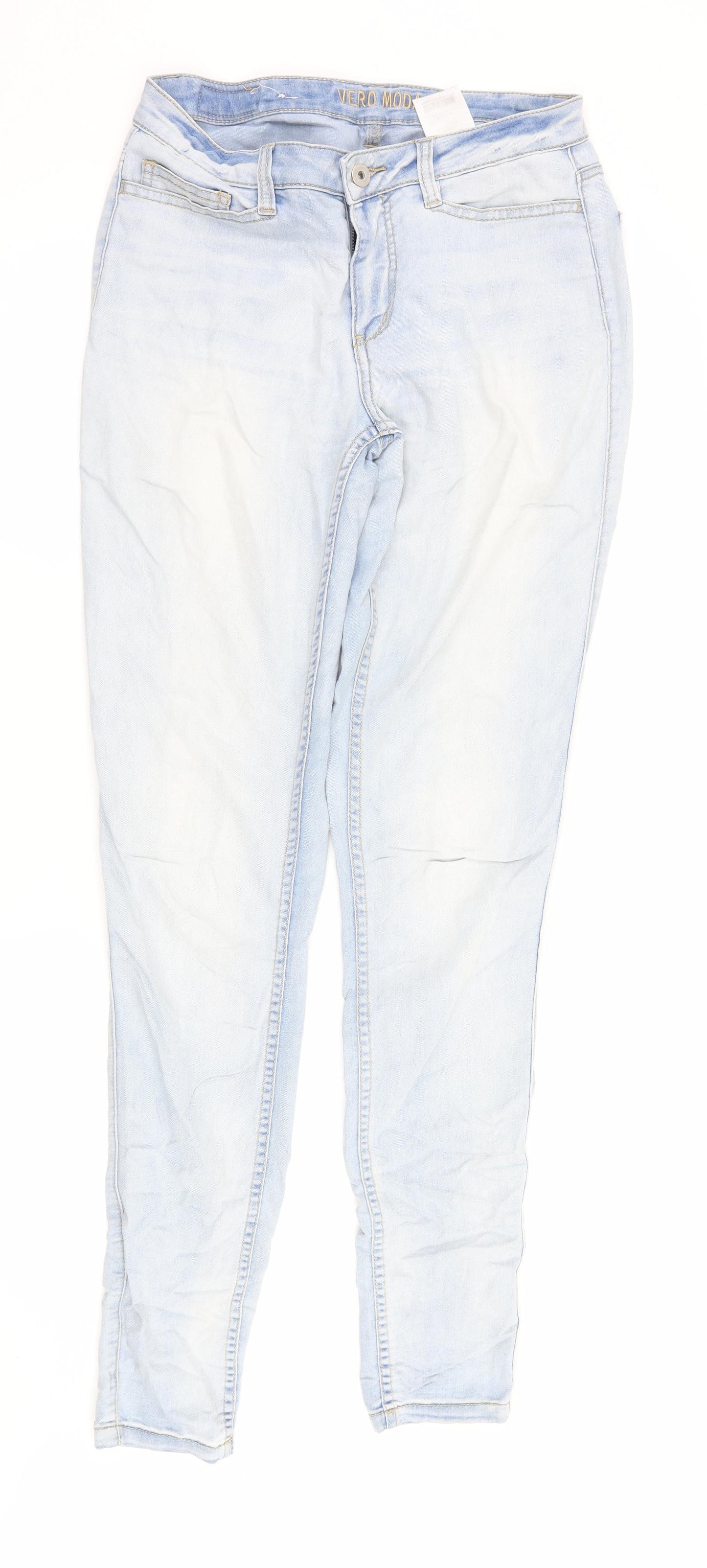 VERO MODA Womens Blue  Denim Skinny Jeans Size 30 in L32 in