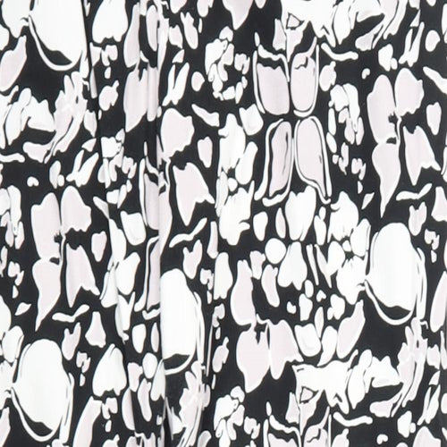 intution Womens Black Floral  Trousers  Size 12 L28 in