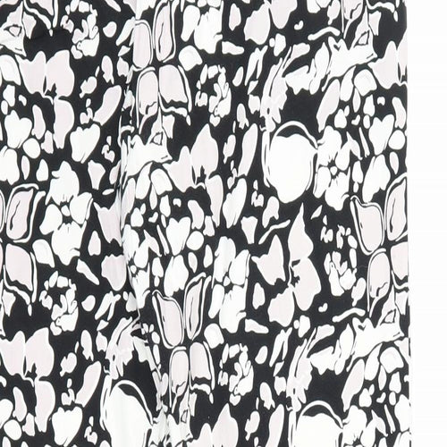 intution Womens Black Floral  Trousers  Size 12 L28 in