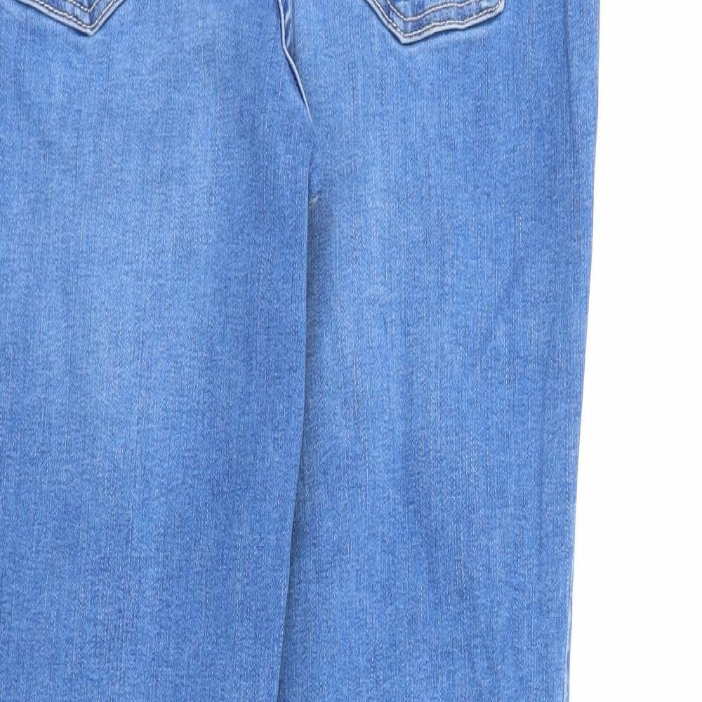 NEXT Womens Blue  Denim Straight Jeans Size 14 L28 in