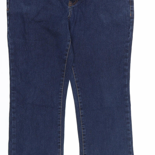 ESMARA Womens Blue  Denim Bootcut Jeans Size 12 L26 in