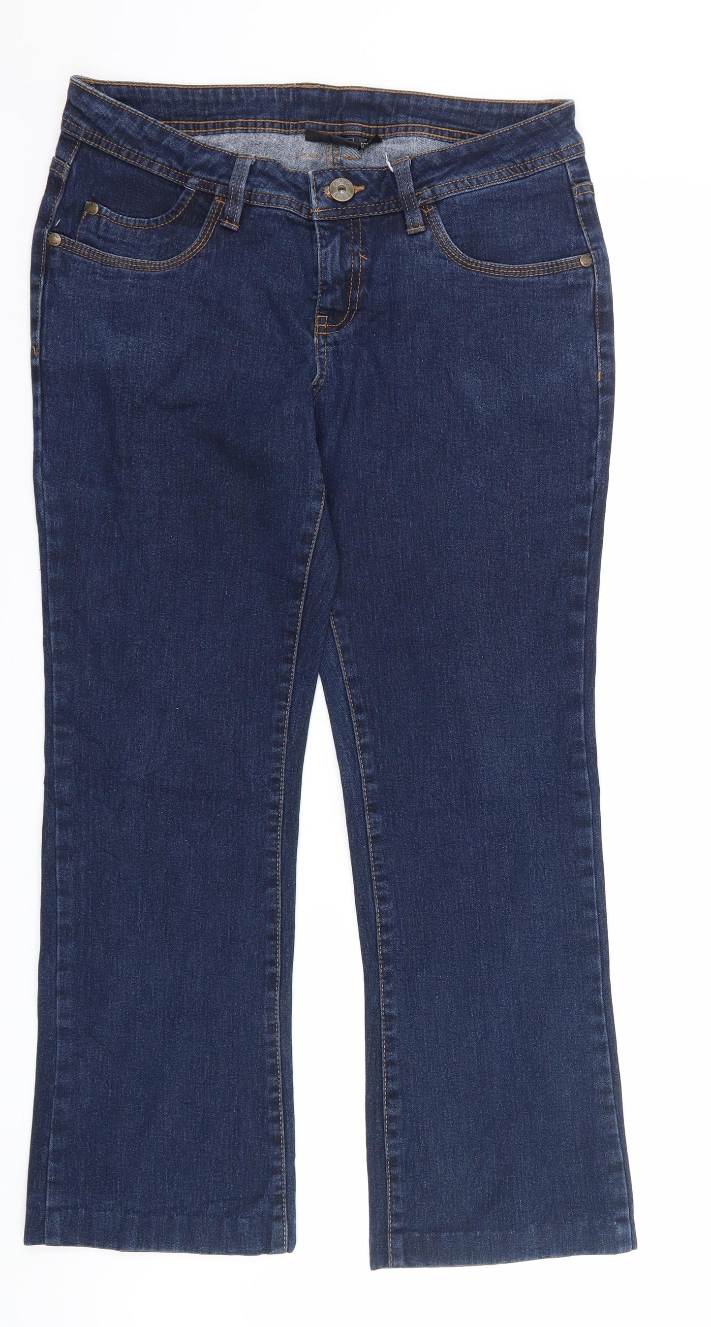ESMARA Womens Blue  Denim Bootcut Jeans Size 12 L26 in