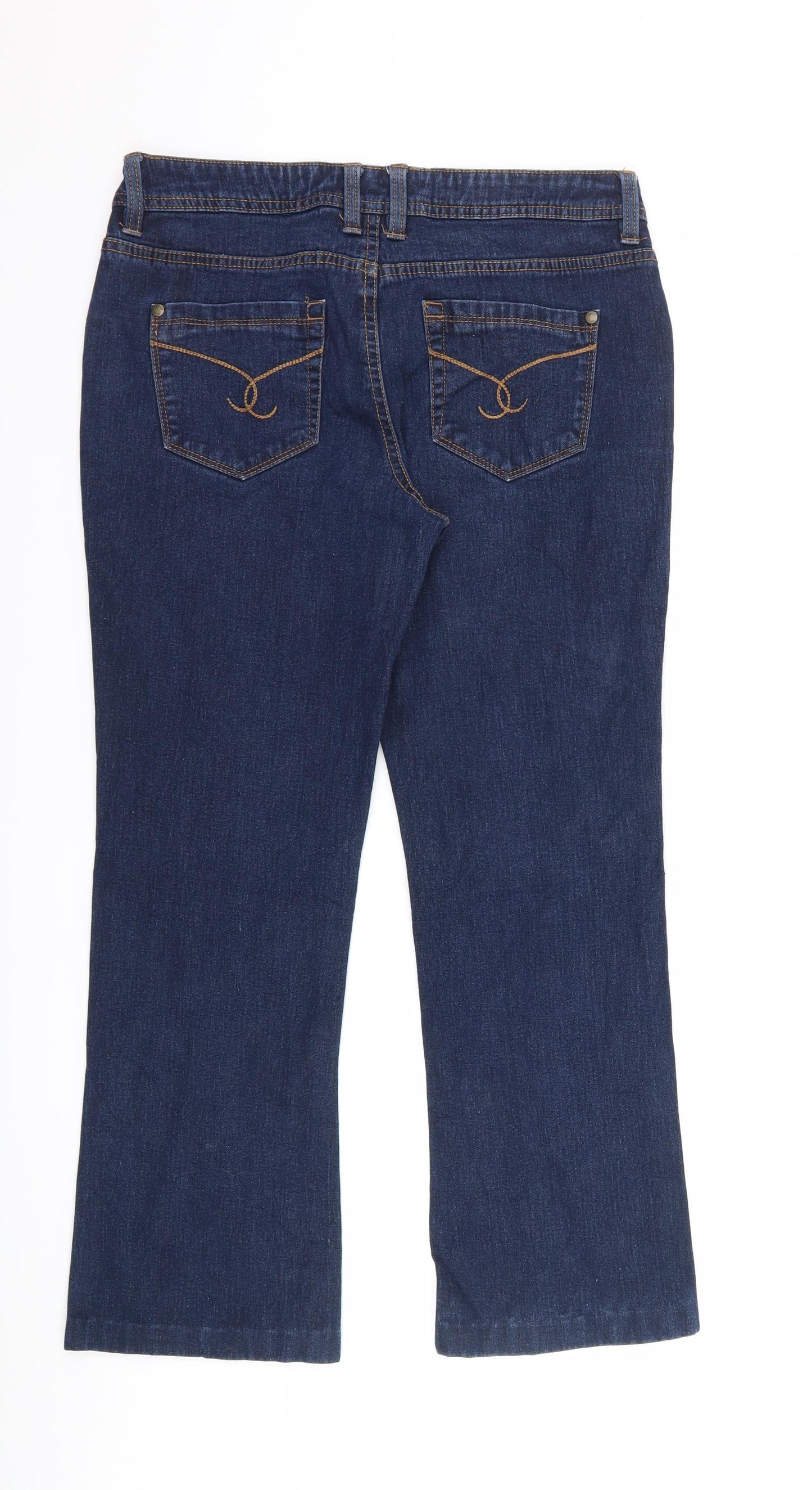 ESMARA Womens Blue  Denim Bootcut Jeans Size 12 L26 in