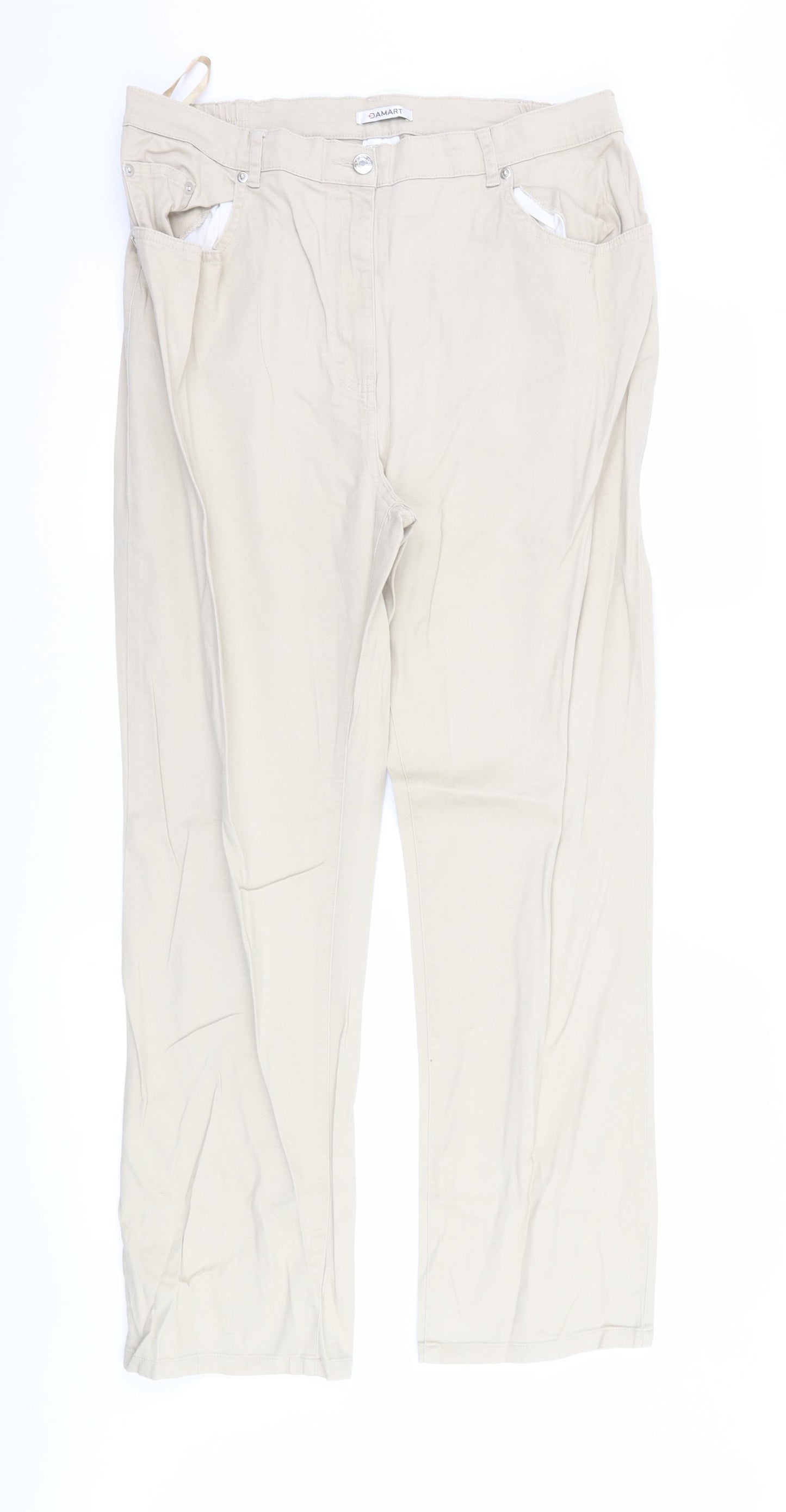 Damart Womens Beige   Trousers  Size 18 L29 in