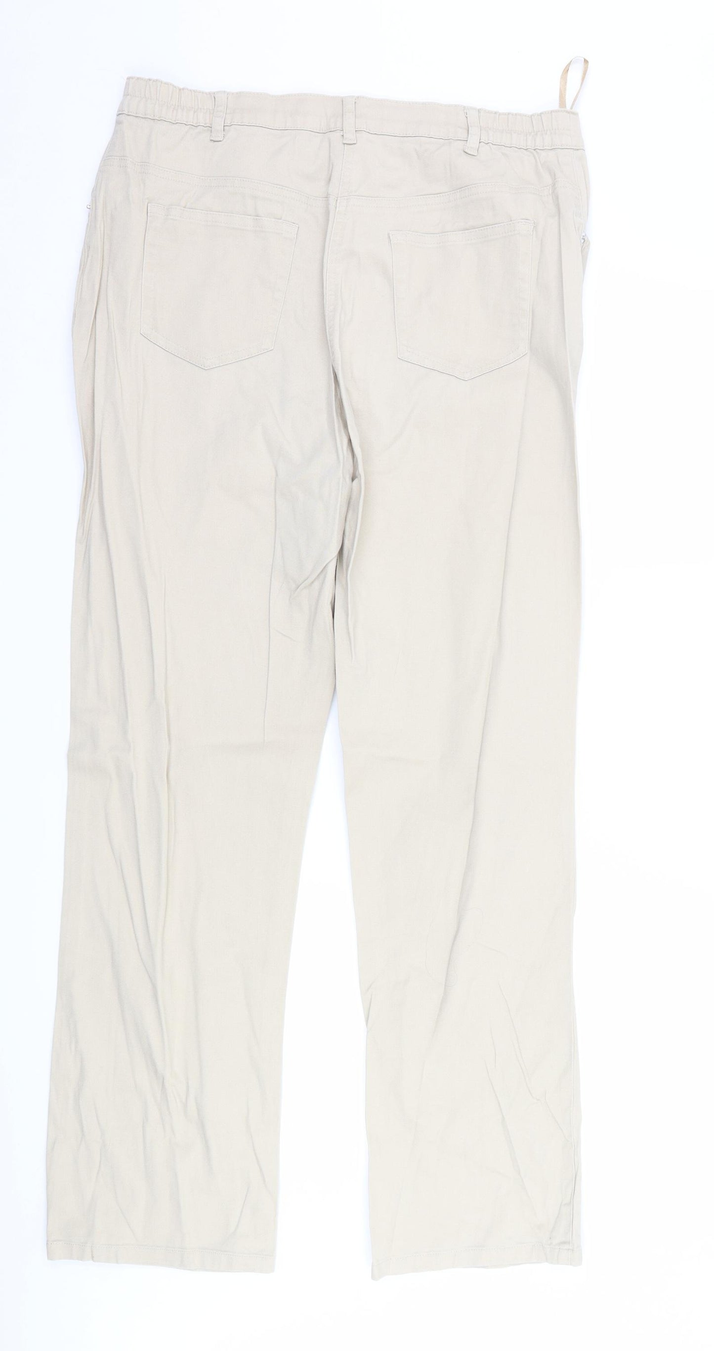 Damart Womens Beige   Trousers  Size 18 L29 in