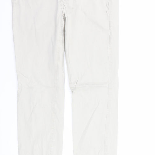 H&M Womens Ivory   Trousers  Size 12 L29 in