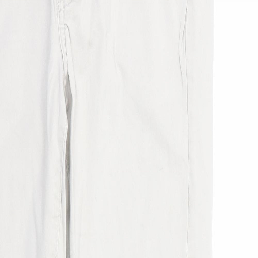 H&M Womens Ivory   Trousers  Size 12 L29 in
