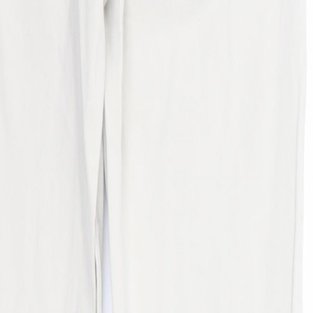 H&M Womens Ivory   Trousers  Size 12 L29 in