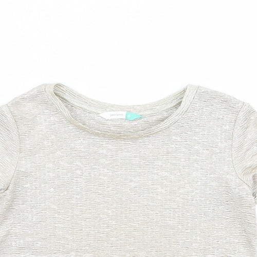 John Lewis Girls Gold   Basic T-Shirt Size 6 Years