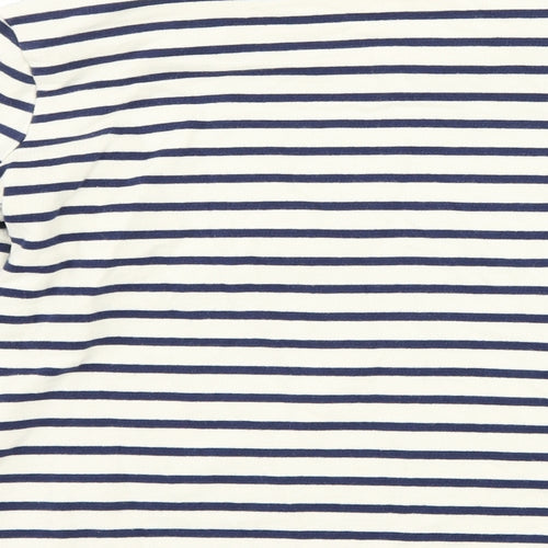 George Girls Blue Striped  Pullover Sweatshirt Size 8-9 Years  - smile