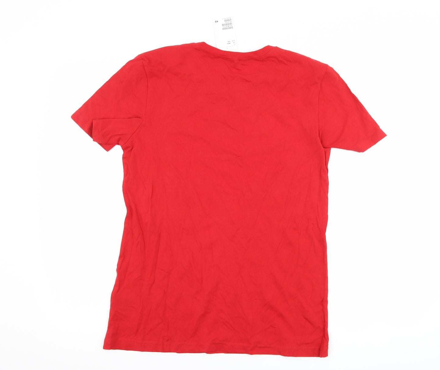 H&M Boys Red   Basic T-Shirt Size 14 Years  - chrismtas