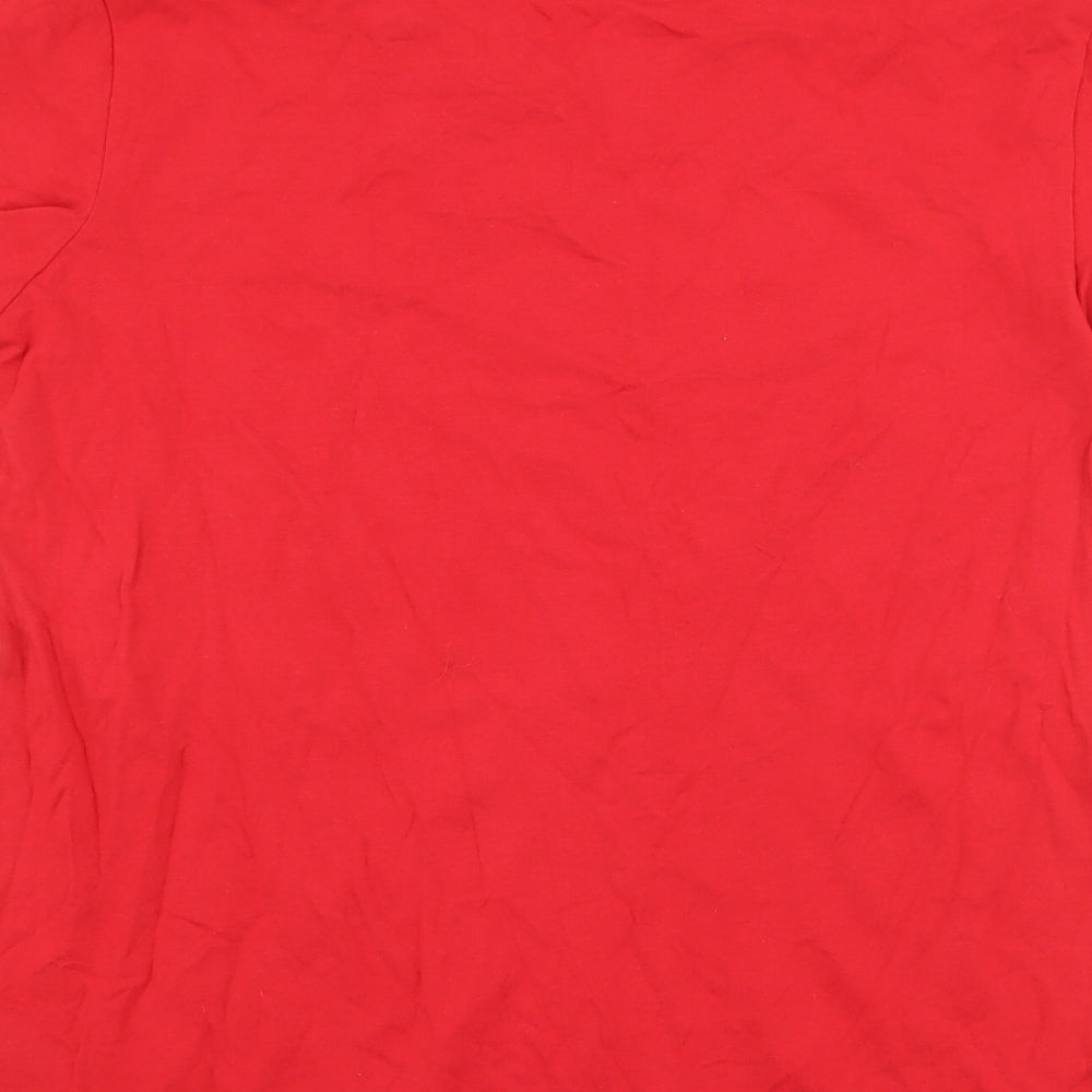 H&M Boys Red   Basic T-Shirt Size 14 Years  - chrismtas