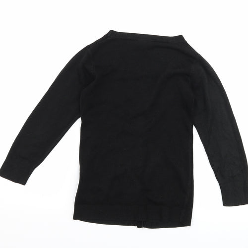 NEXT Girls Black   Cardigan Jumper Size 5-6 Years