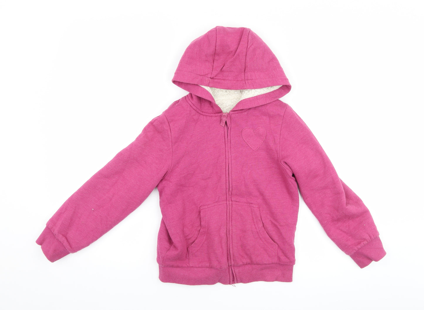 Nutmeg Girls Pink   Full Zip Hoodie Size 8-9 Years