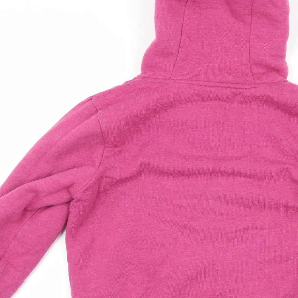 Nutmeg Girls Pink   Full Zip Hoodie Size 8-9 Years