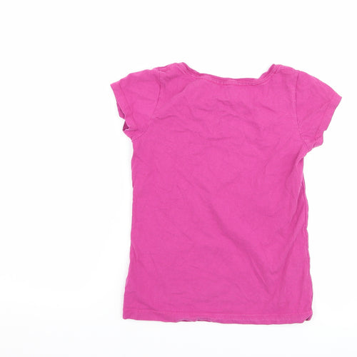 Disney Girls Purple   Basic T-Shirt Size 7-8 Years  - disney tangled