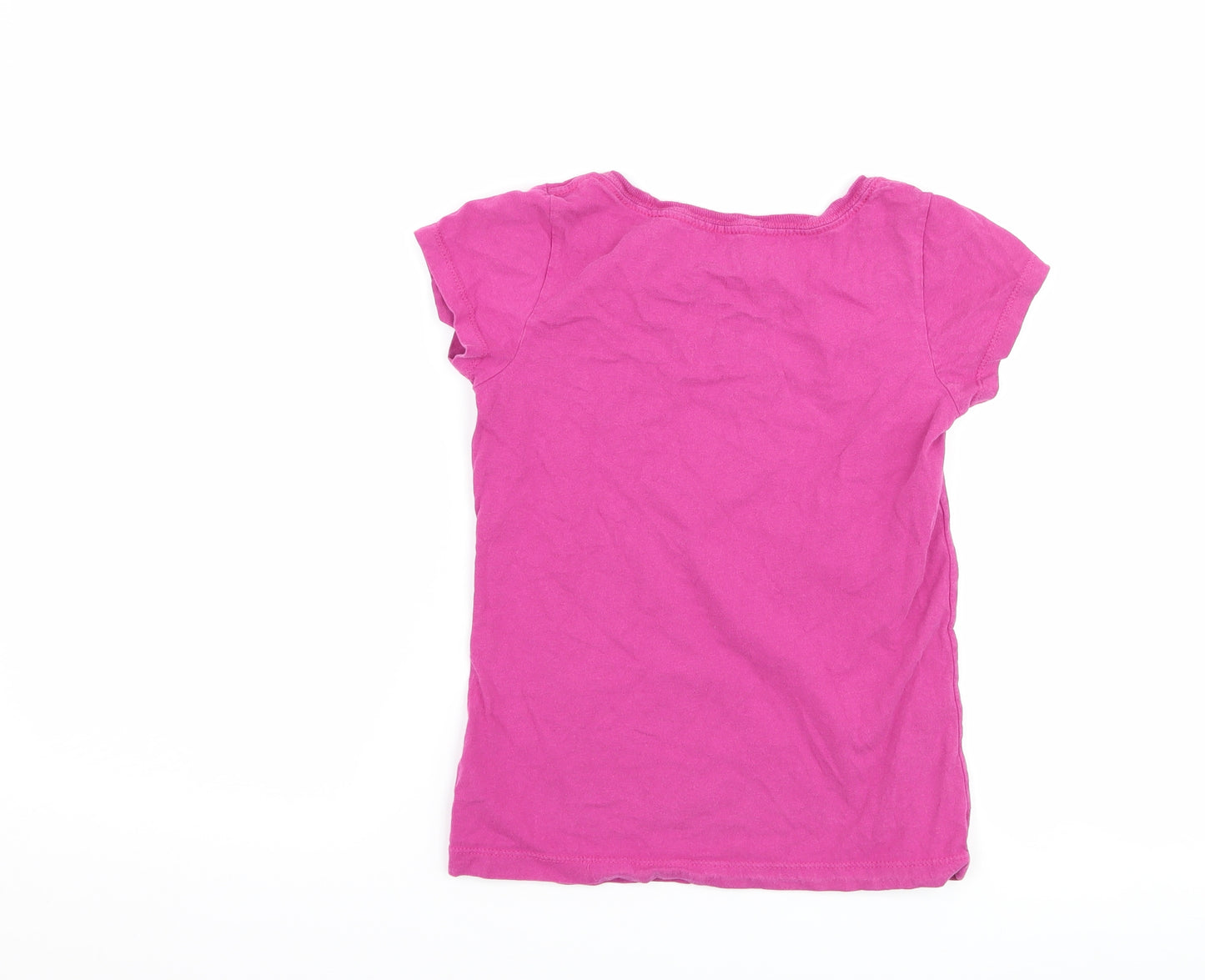 Disney Girls Purple   Basic T-Shirt Size 7-8 Years  - disney tangled
