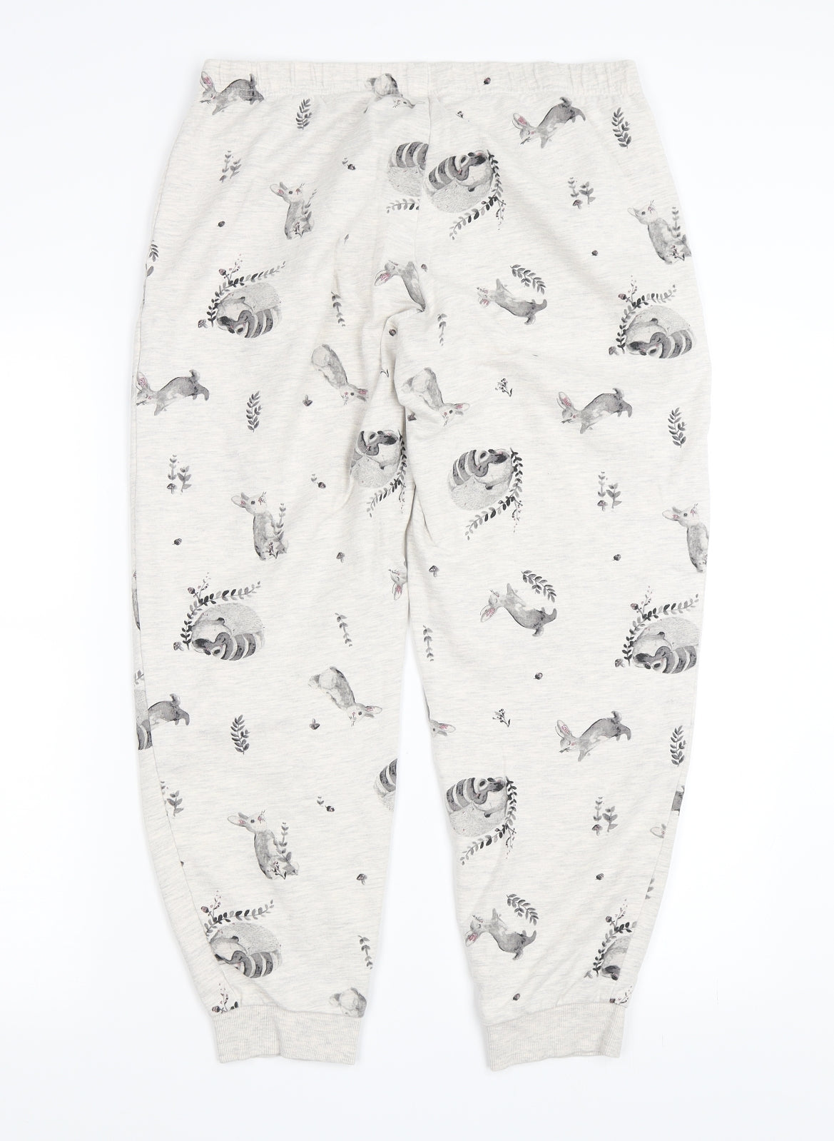 George Womens Beige Animal Print   Pyjama Pants Size 12