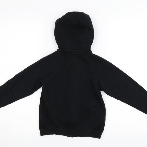 Matalan Boys Black   Full Zip Hoodie Size 5 Years