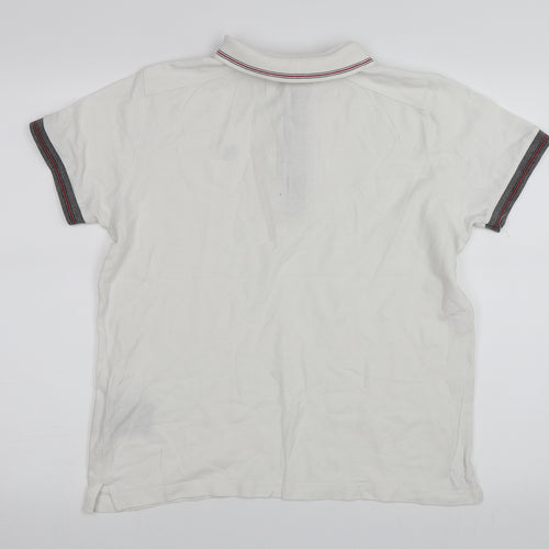 Duck and Cover Mens White    Polo Size M