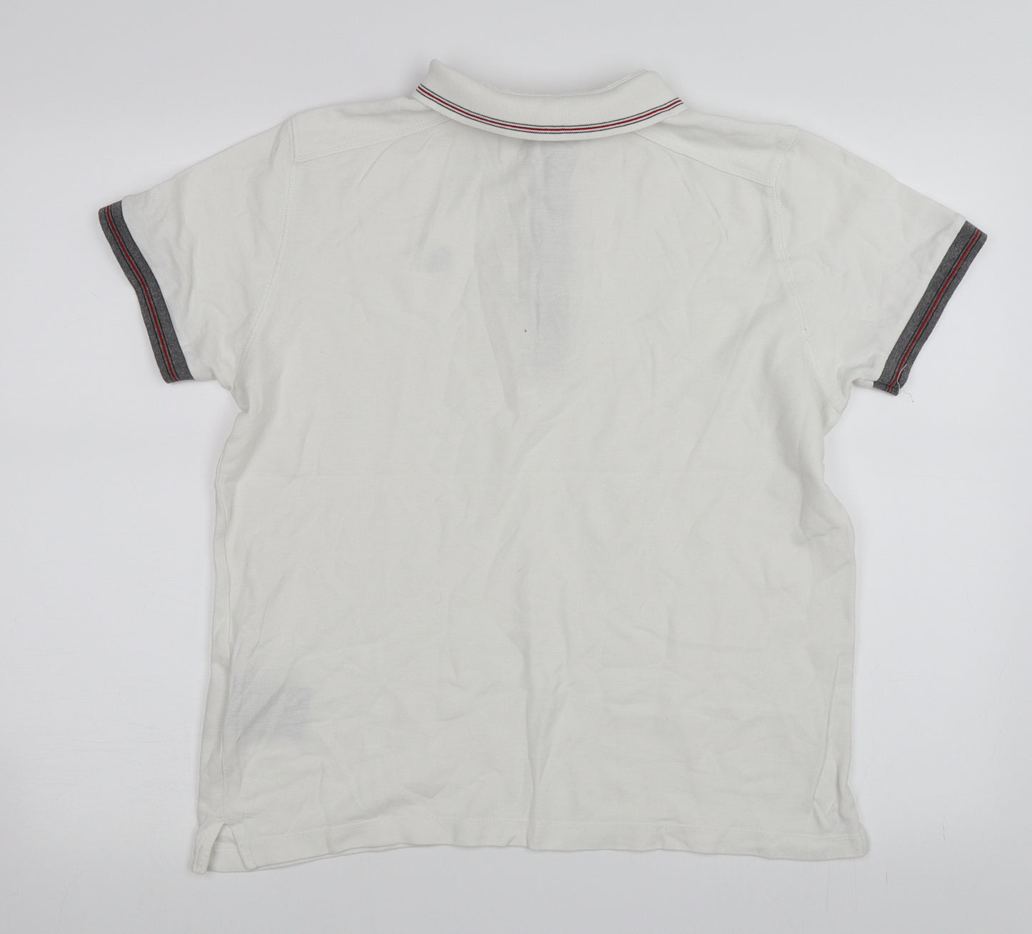 Duck and Cover Mens White    Polo Size M