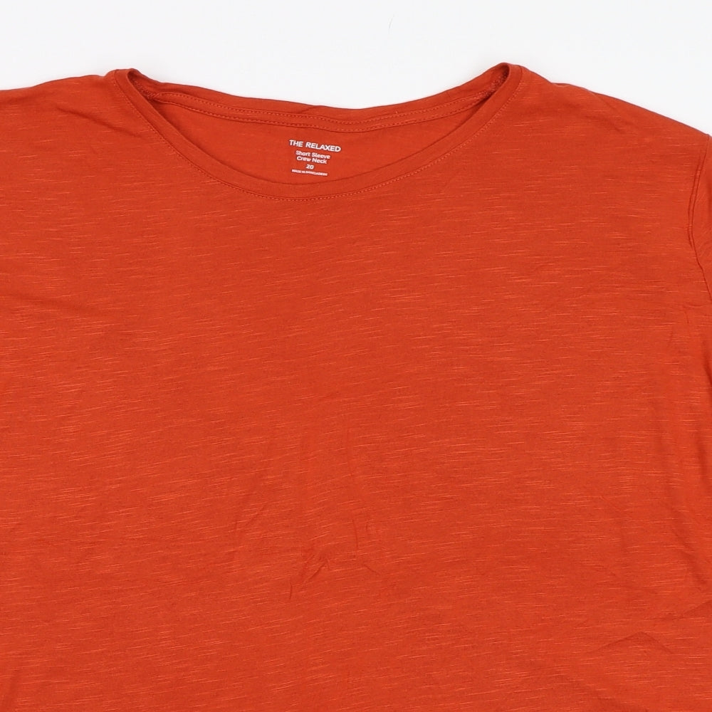 Marks and Spencer Womens Orange   Basic T-Shirt Size 20