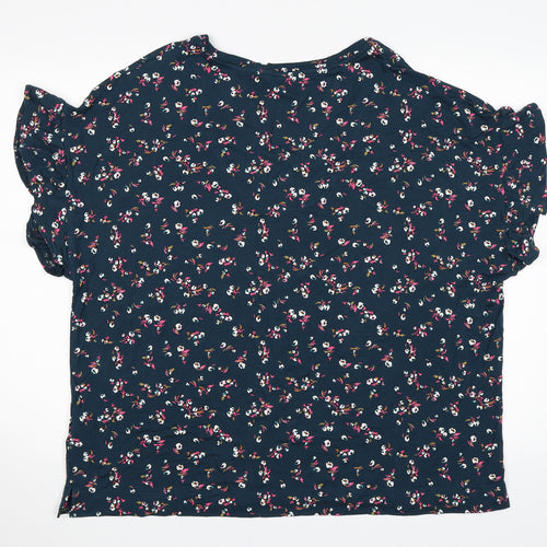 Marks and Spencer Womens Green Floral   Pyjama Top Size 20