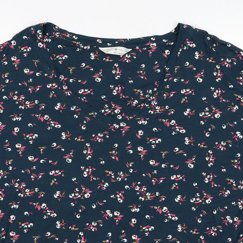 Marks and Spencer Womens Green Floral   Pyjama Top Size 20
