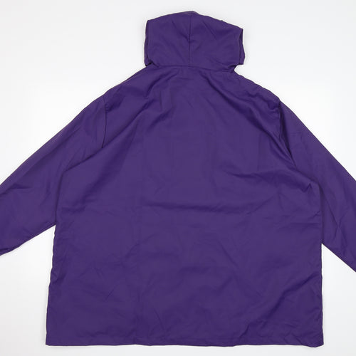 Preworn Womens Purple   Rain Coat Coat Size 5XL