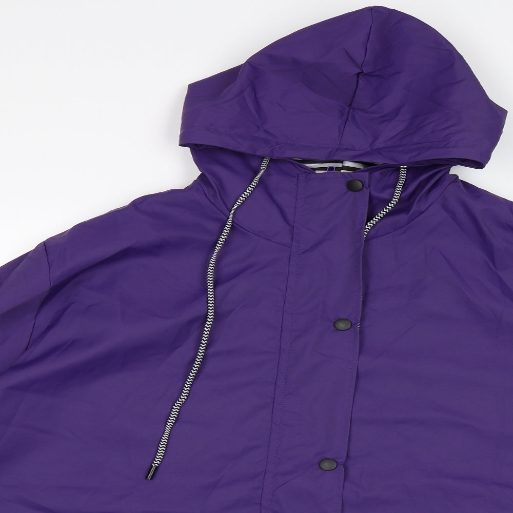 Preworn Womens Purple   Rain Coat Coat Size 5XL