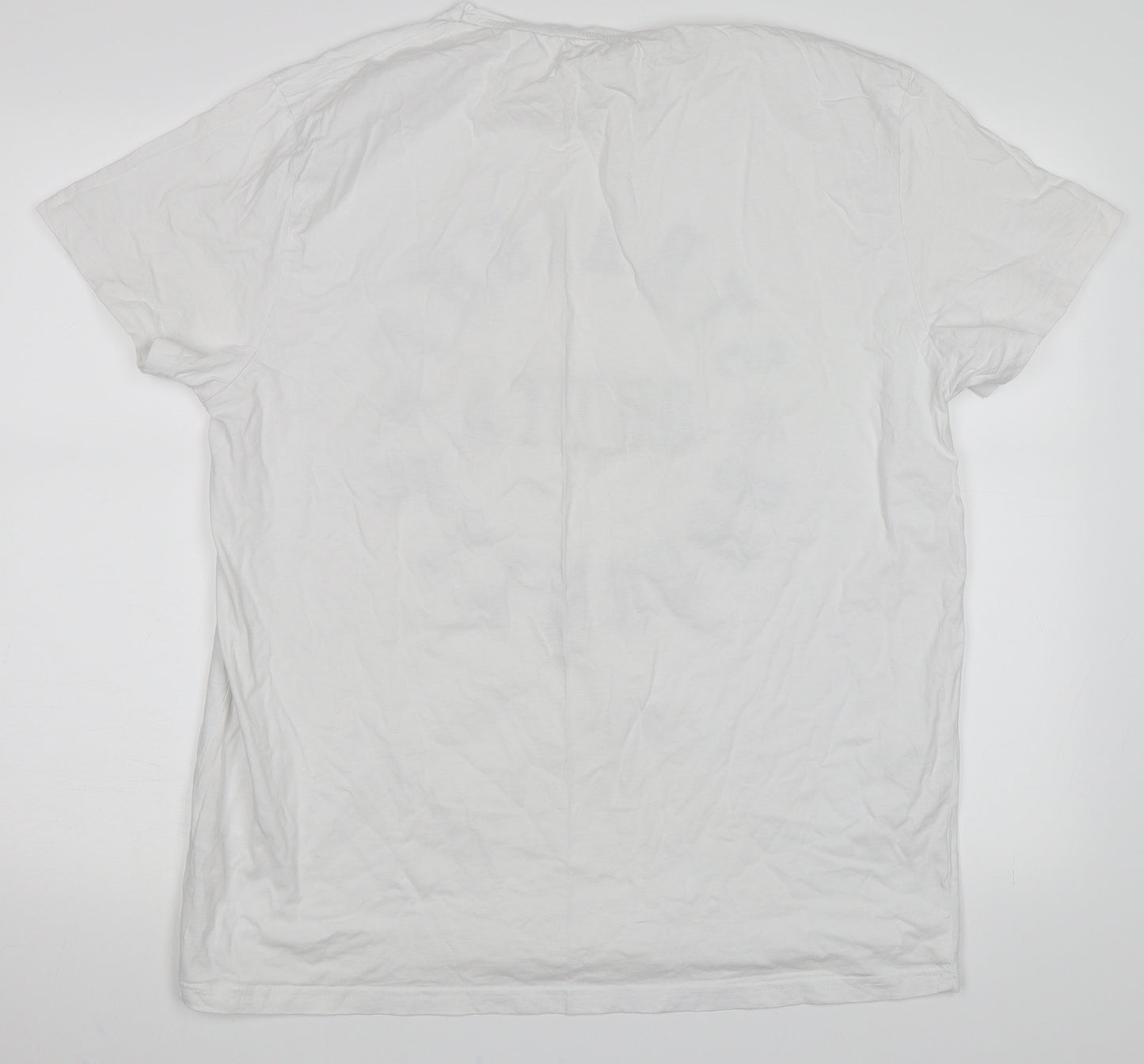 Cedar Wood State Mens White    T-Shirt Size 2XL