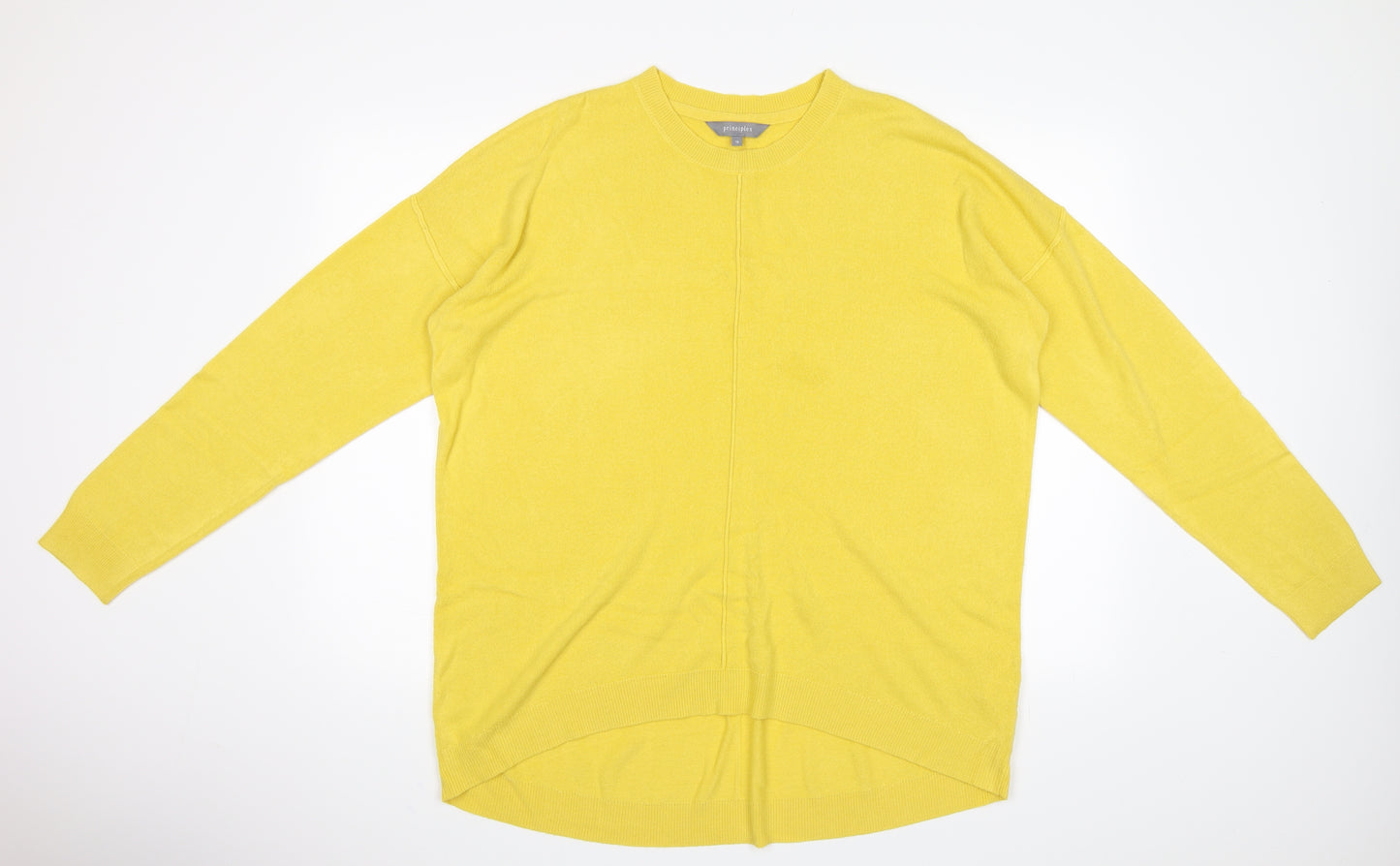 Principles Womens Yellow   Pullover Jumper Size 18