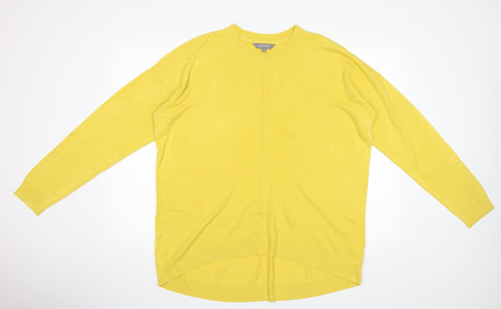 Principles Womens Yellow   Pullover Jumper Size 18