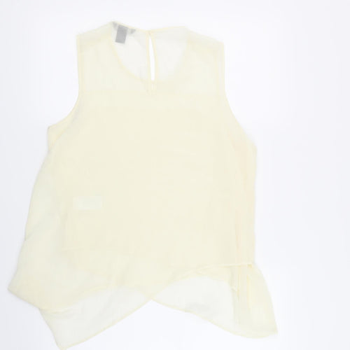 H&M  Womens Yellow   Basic Blouse Size 38