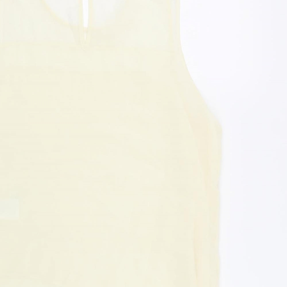 H&M  Womens Yellow   Basic Blouse Size 38