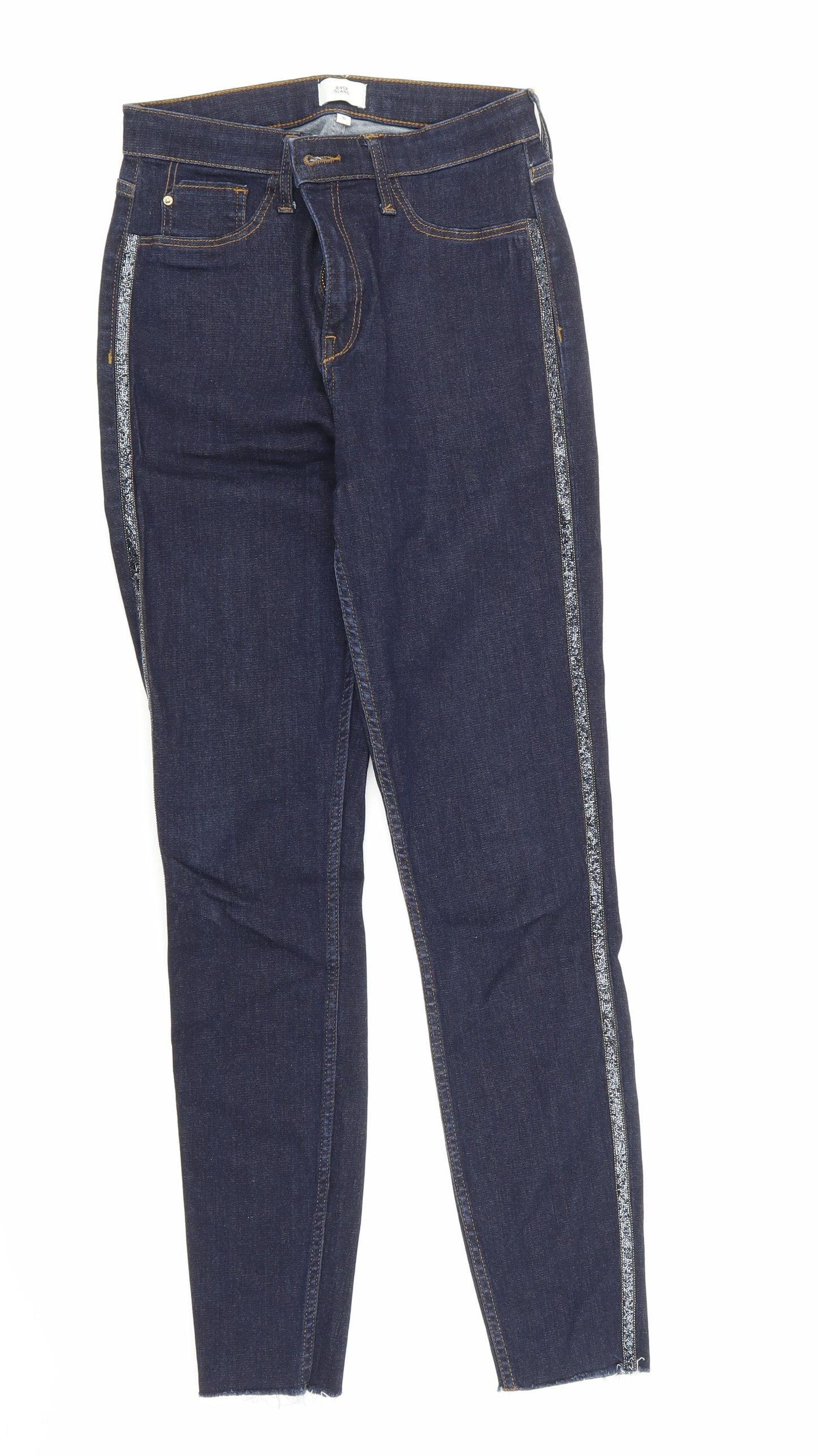 River Island Womens Blue   Straight Jeans Size 10 L27 in