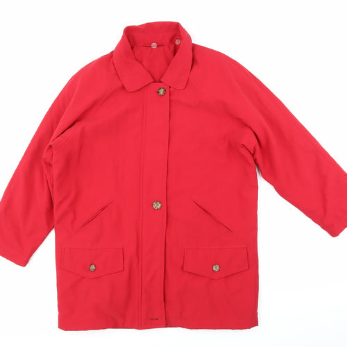 Hamells Womens Red   Anorak Coat Size 10