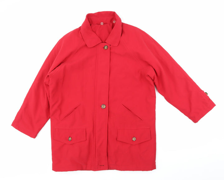 Hamells Womens Red   Anorak Coat Size 10