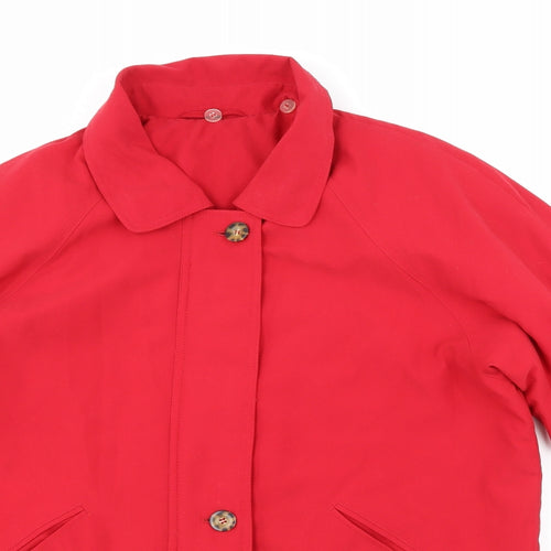 Hamells Womens Red   Anorak Coat Size 10