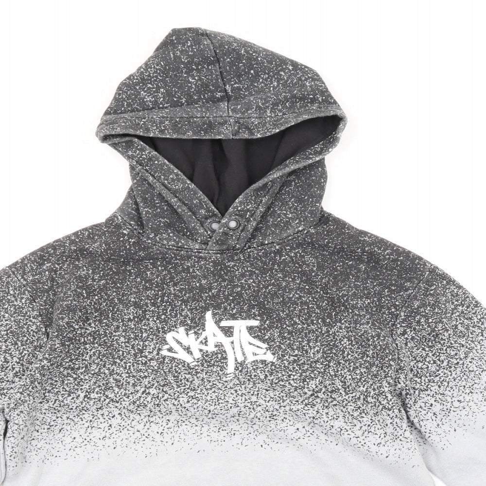 H & M Boys Grey   Pullover Hoodie Size 13-14 Years
