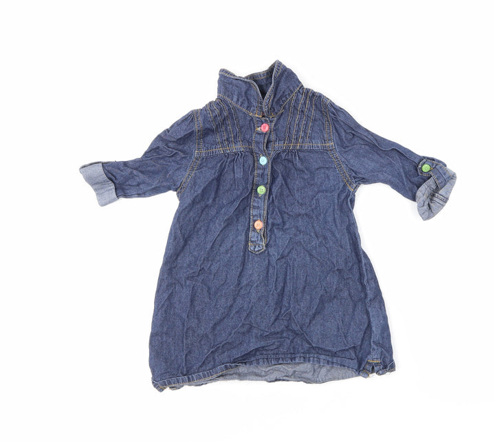 Mothercare Blue T-Shirt Dress Size 9-12 Months